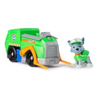 Set vehicul de baza camionul de reciclare si figurina Rocky Patrula Catelusilor 