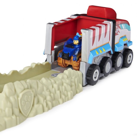 Set pista de salvare a dinozaurului T-Rex Chase Patrula Catelusilor