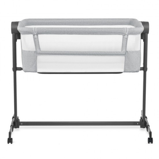 Patut Co-Sleeper Kinderkraft Neste Up 2 gri deschis Patut Co-Sleeper Kinderkraft Neste Up 2 gri deschis