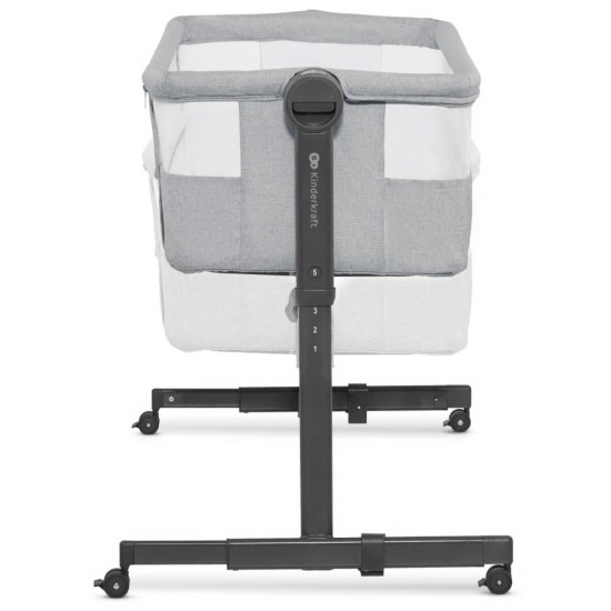 Patut Co-Sleeper Kinderkraft Neste Up 2 gri deschis Patut Co-Sleeper Kinderkraft Neste Up 2 gri deschis