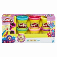 Pachet Play-Doh 6 cutii cu sclipici