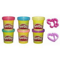 Pachet Play-Doh 6 cutii cu sclipici