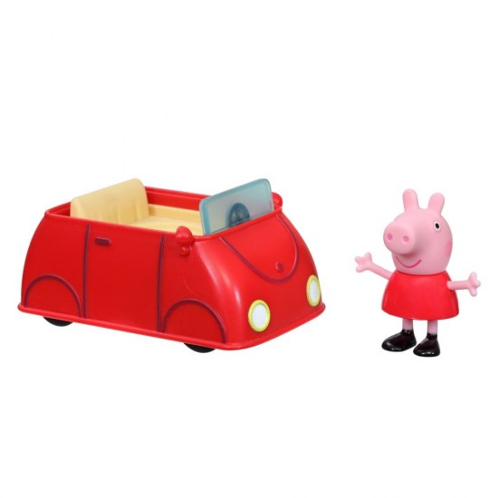 Set de joaca Peppa Pig  - Vehicul cu figurina masina rosie