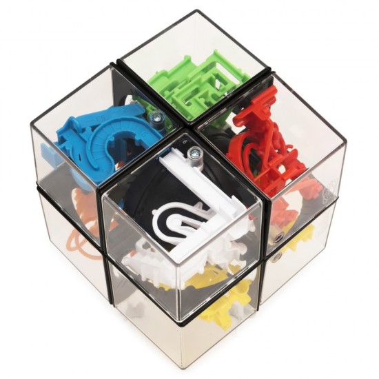 Joc Perplexus Hybrid Cub Rubik 2x2 cu 100 de obstacole