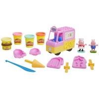 Set creativ Play-Doh Peppa Pig si masina de inghetata