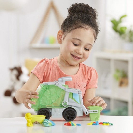 Set creativ Play-Doh - Camion gunoi 2 in 1