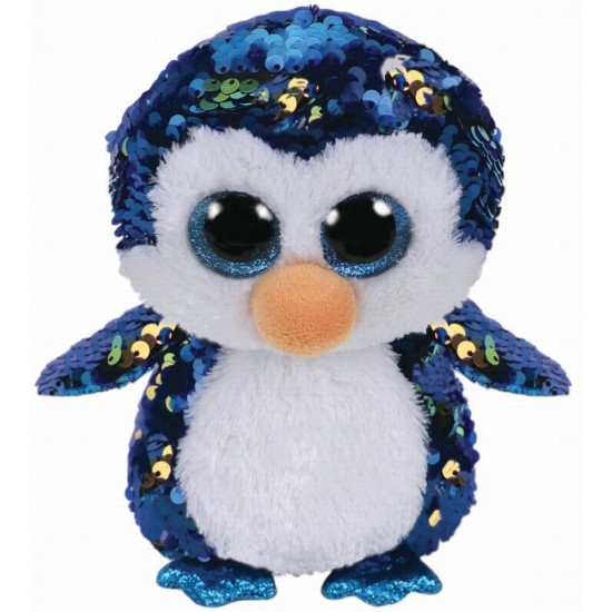 Plus Ty Boos Pinguinul Payton cu paiete 24 cm