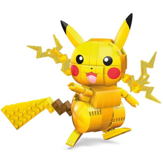 Set constructie Pokemon Mega Construct 211 piese - Figurina Pikachu