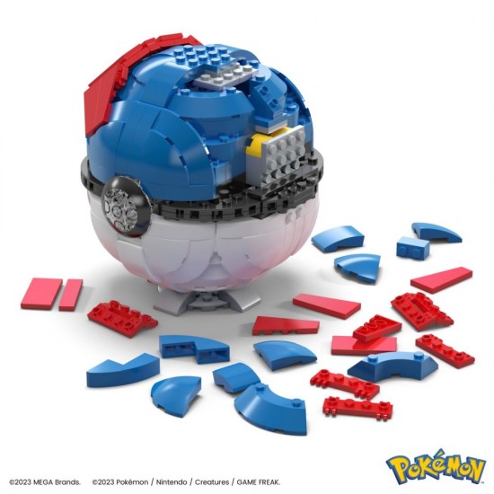 Set de constructie Pokemon Mega Construx Bila Jumbo 299 piese