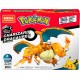 Set de constructie Pokemon Mega Construx Charizard Dracaufeu Glurak 222 piese