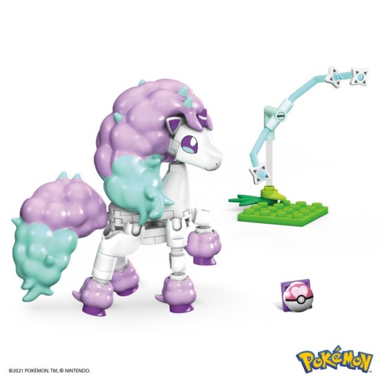 Set constructie Pokemon Mega Construx 64 piese - Galarian Ponyta