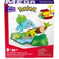 Set de constructie Pokemon Mega 82 piese - Padurea lui Bulbasaurus 