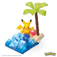 Set de constructie Pokemon Mega 79 piese - Plaja lui Pikachu