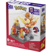 Set de constructie Pokemon Mega 81 piese - Roata de foc a lui Charmander