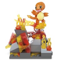 Set de constructie Pokemon Mega 81 piese - Roata de foc a lui Charmander