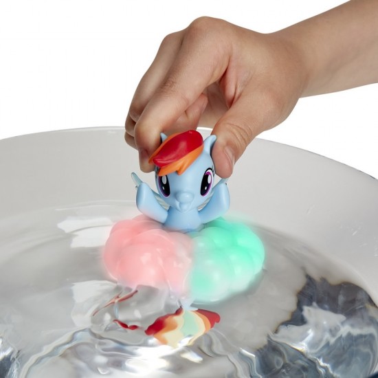 Ponei Sirena Rainbow Dash cu lumini curcubeu