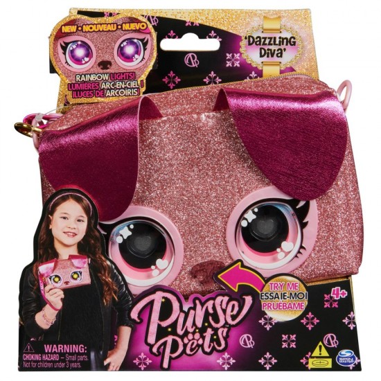 Gentuta interactiva Dazzling Diva Purse Pets Rainbow Lights