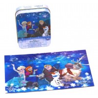 Puzzle 3D Frozen in cutie de metal