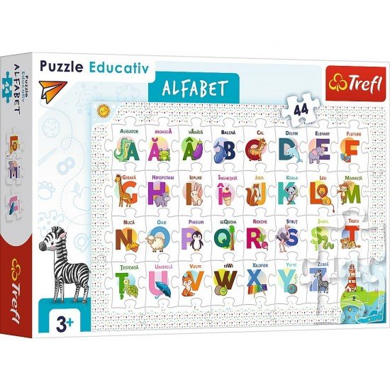 Puzzle educational alfabetul 44 piese