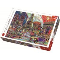 Puzzle Trefl culorile Parisului 1000 piese