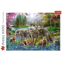 Puzzle Trefl familie de lupi 1000 piese