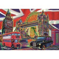 Puzzle Trefl 1000 piese - Londra in culori
