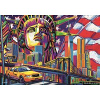 Puzzle Trefl 1000 piese - New York in culori