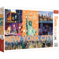 Puzzle Trefl 1000 piese - New York neon