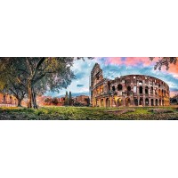 Puzzle Trefl 1000 piese - Panorama Colosseum la rasarit