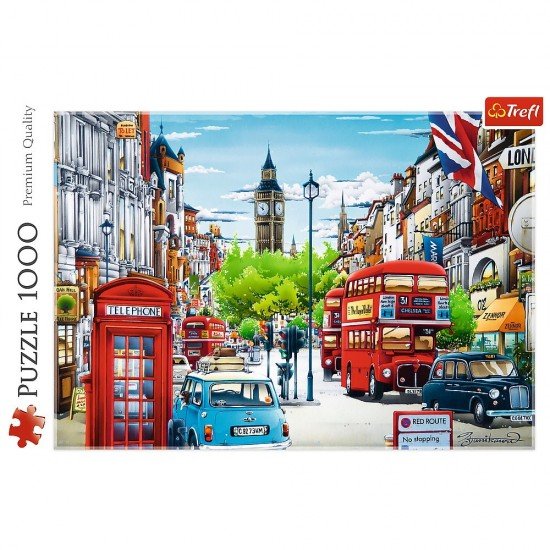 Puzzle Trefl strada in Londra 1000 piese
