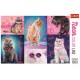 Puzzle Trefl 1000 piese - Super pisici neon