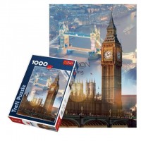 Puzzle Trefl 1000 piese - Zori de zi la Londra