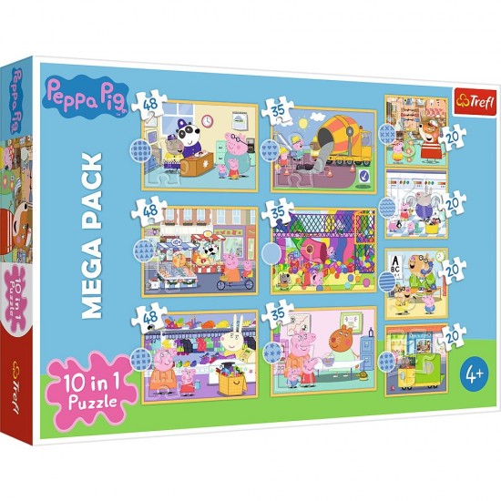 Puzzle Trefl 10 in 1 - Intalneste-o pe Peppa Pig