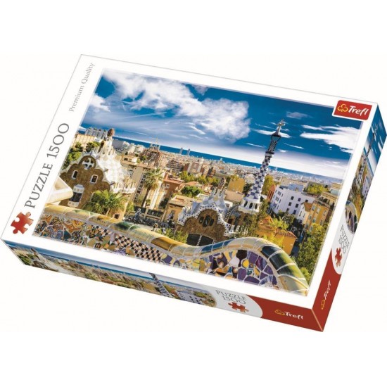 Puzzle Trefl 1500 piese - Park Barcelona