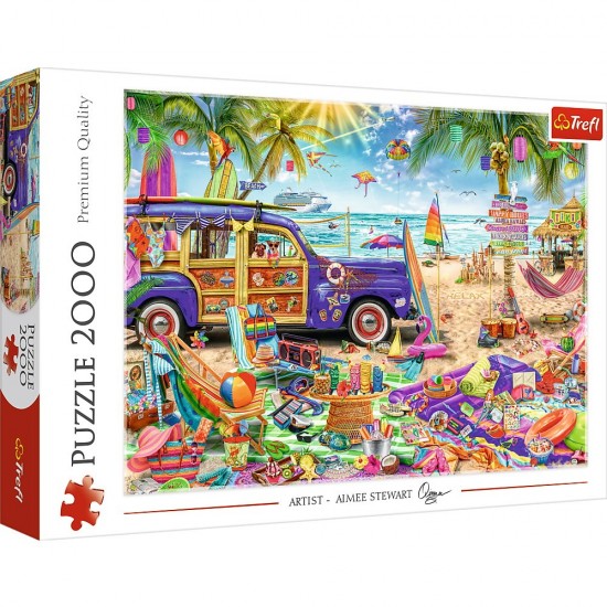 Puzzle Trefl 2000 piese - Vacanta tropicala