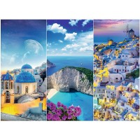 Puzzle Trefl 3000 piese - Vacanta in Grecia
