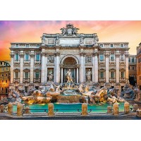 Puzzle Trefl - Fontanna di Trevi Roma 500 piese