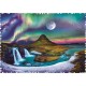Puzzle Trefl cu piese ciudate - Aurora Boreala Islanda 600 piese