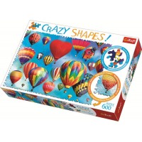 Puzzle Trefl cu piese ciudate - Baloane colorate 600 piese