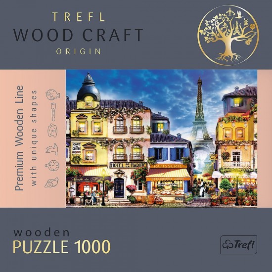 Puzzle din lemn 1000 piese Trefl - Strada franceza