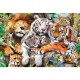 Puzzle din lemn 500+1 piese Trefl - Felinele din jungla