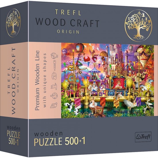 Puzzle din lemn 500+1 piese Trefl - Lumea magica 