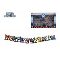 Set 20 de figurine metalice cu eroii DC si figurina Black Canary inclusa