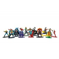 Set 20 de figurine metalice cu eroii DC si figurina Black Canary inclusa