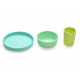 Set 3 recipiente silicon hrana bebe Melii - Blue, Lime, Mint