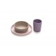 Set 3 recipiente silicon hrana bebe Melii - Purple Pink Grey