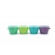 Set 4 recipiente silicon Snap and Go Melii 118 ml