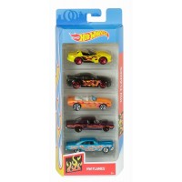 Set 5 masini Hot Wheels Flames