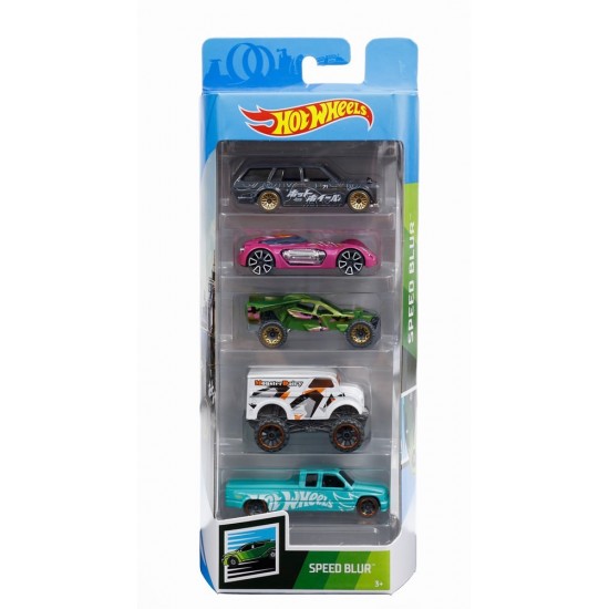 Set 5 masini Hot Wheels Speed Blur