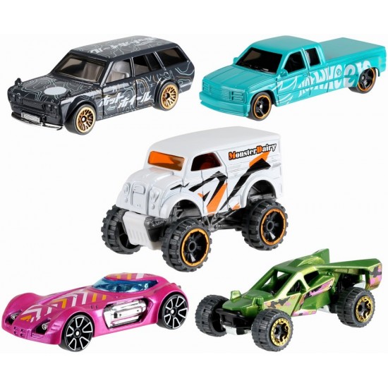 Set 5 masini Hot Wheels Speed Blur